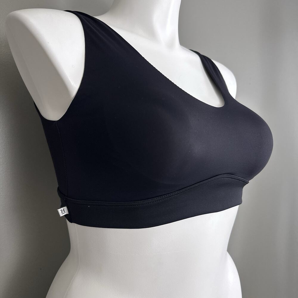 Harper Wilde Bliss Bralette Bra 2X-Large 2X Black Wireless Unlined Soft V-Neck